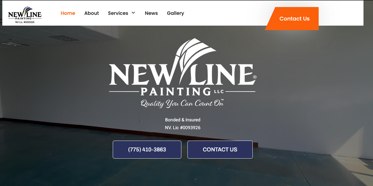 New Line Painting, LLC-Website